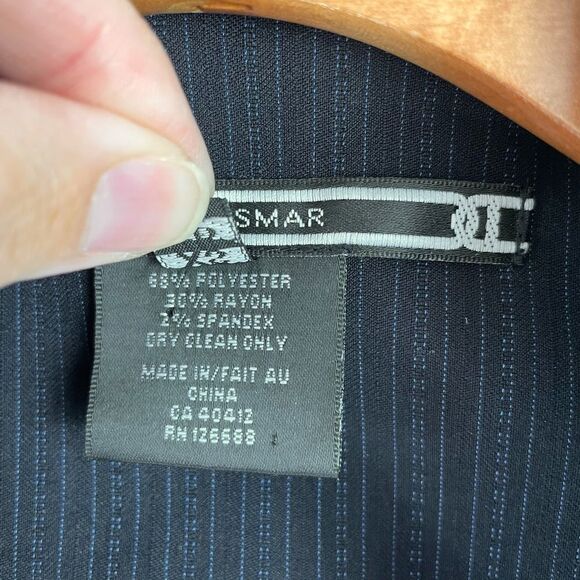NOEL Asmar Classic Fit Navy Pinstripe 2-Button Suit Jacket Blazer Size XS - Picture 6 of 6